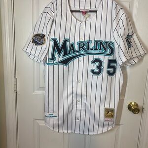 Men's Dontrelle Willis White Florida Marlins 2003 Authentic Jersey